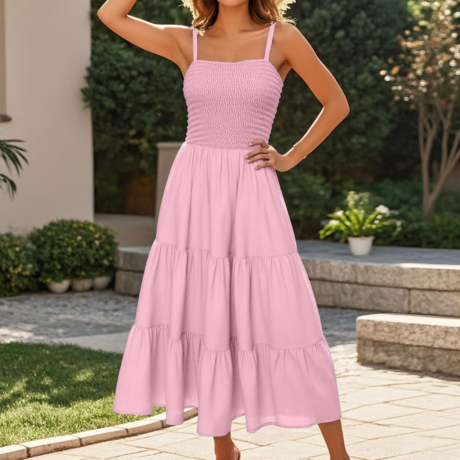 SMihono Summer Maxi Dresses for Women 2025 Elegant Classy