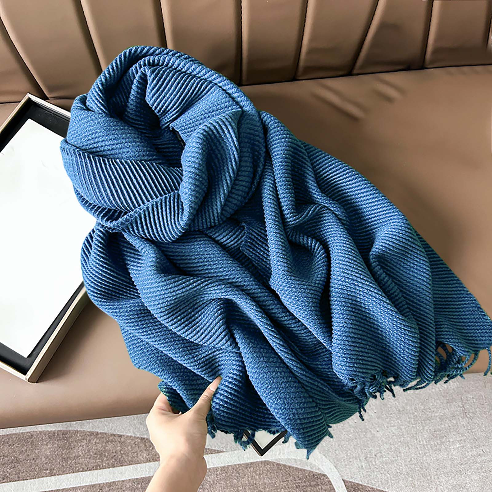 UTSJKR Winter Scarf For Women Men Cold Weather Soft Warm Shawls Scarves 